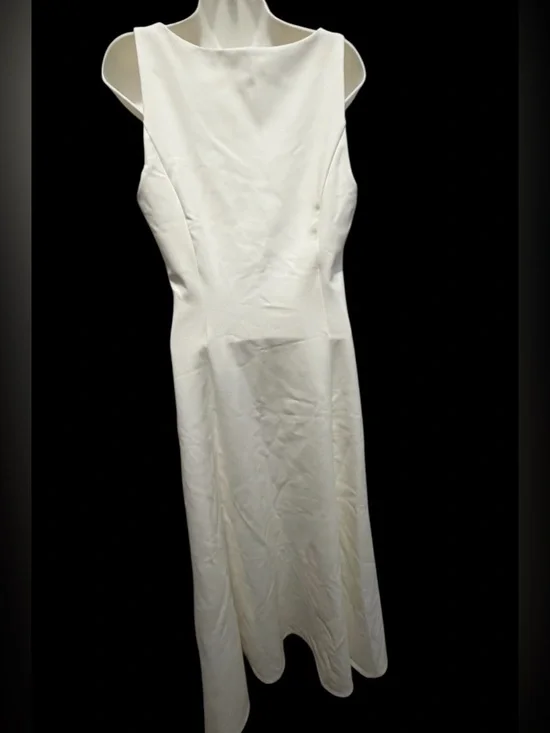 Reformation White Midi sleeveless Dress size large - Picture 4 of 7